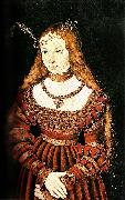 CRANACH, Lucas the Elder portrait of sybilla of cleves oil painting artist